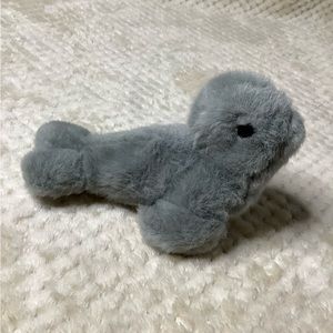 Little Baby Grey Plush Seal Stuffed Animal Toy